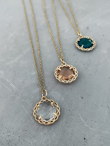 Audrey Filigree Claw Pendant Necklace x6 Mix