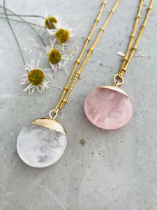 Quartz Eclipse Necklace