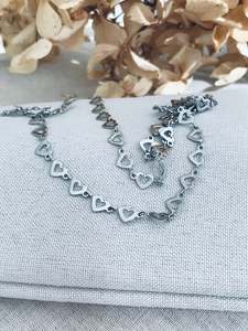 Zoe Silver Heart Necklace