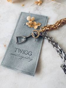 Gold Necklaces: HOY Stirrup mixed metal Necklace