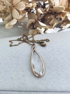 Gold Necklaces: Audrey Tear Necklace