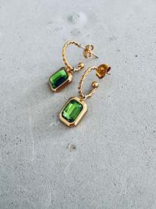 Audrey A Little Bit Fancy Twisted Stud Hoops