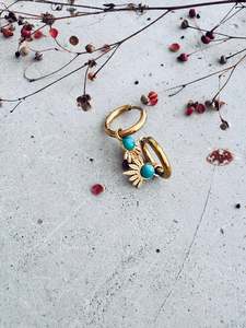 Huggie Hoop Earrings: Tilda Fan Sleeper Earrings