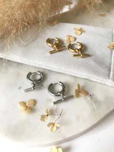 Huggie Hoop Earrings: Toggle Earrings