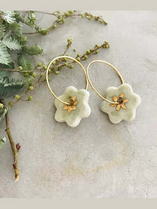 Sage Flower Earrings