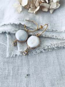 Florentine pearl earrings