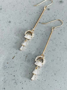 Just A Little Sparkle Rod Earrings