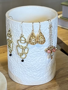 Sunita Filigree Tear Earrings - new photo