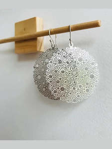 Filigree Earrings: Matte Ficus Pop Earrings