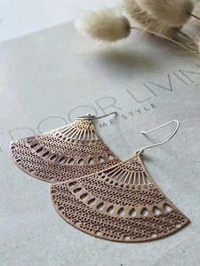 Filigree Earrings: Filigree Fan Earrings