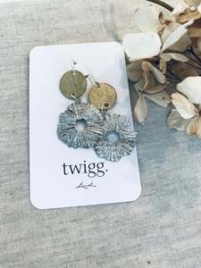 Chemistry Earrings: Chemistry Starburst Circle Earrings