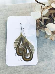 Chemistry Tear Outlines Earrings