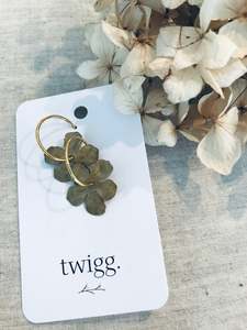 Chemistry Earrings: Chemistry Flower Stud Hoop Earrings