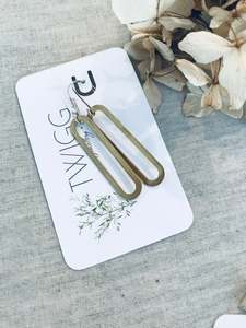 Chemistry Earrings: Chemistry Elongated Earrings