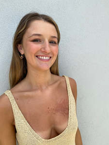 Audrey Jewellery Range: Audrey Mini Square Rose Earrings