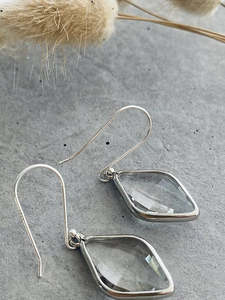 Audrey Jewellery Range: Audrey Diamond Glass Earrings