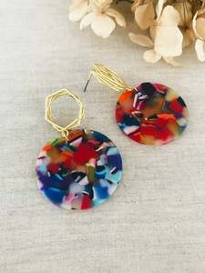 All Resin: Be Bold Nested Malo Earrings