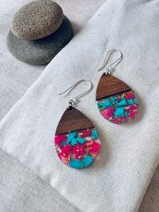 All Resin: Felicity Tear Drop Earrings