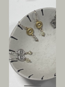 Photography: Three square drop earrings