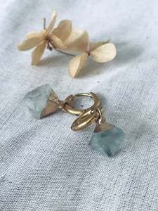 Mineral Earrings: Aqua Marine Mineral Earrings