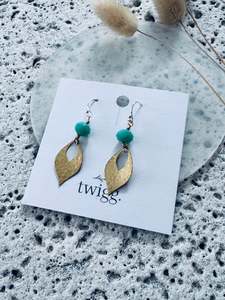 Mineral Earrings: Tuti Turquoise Droplet Earrings