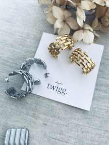 Clarabelle Hoop Studs