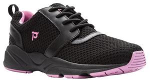 Products: Propet Stability X Black/Berry Walking Shoe WAA032M in a WD, 2E and a 4E