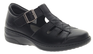 Products: Propet Gwyneth WSO073L Black Closed Toe Sandal in 2E and 4E width