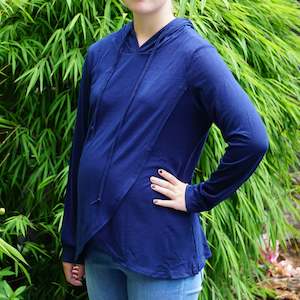 Frontpage: Ruby Maternity & Breastfeeding Hoodie - Navy