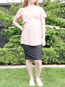 Anna Maternity Tube Skirt - Black