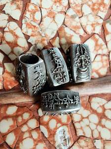 Dreadlock Decoration: Tibetan mantra vajra bead