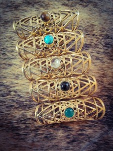 Dreadlock Decoration: Sri yantra crystal cuff
