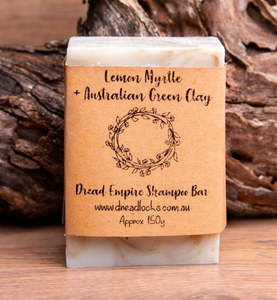 Dread Care: lemon myrtle and australian green clay shampoo bar