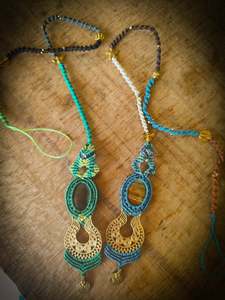 Fancy macrame hairwraps