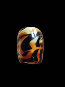 Handmade Glass Beads: Tiger toffee