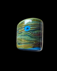 Handmade Glass Beads: Peacock 🦚