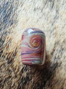 Handmade Glass Beads: Mocha on Mars