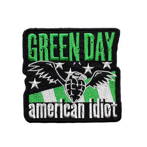 Green Day Patch - American Idiot Wings (Iron On)