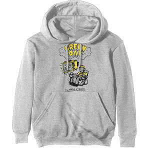 Green Day - LongView Doodle - Grey Pullover Hoodie