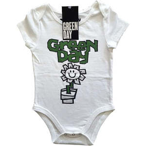 Green Day: Green Day - Flower Pot - Baby White Onesie (FINAL RUN)