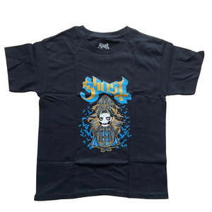 Ghost - Cutie Vitruvian Kids Black T-shirt