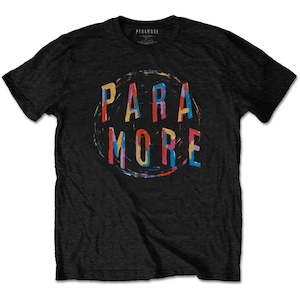 T-Shirt: Paramore - Colour Logo Black T-Shirt