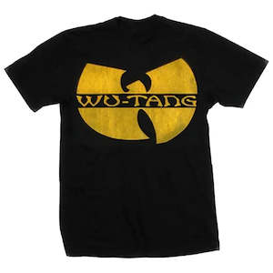 Wu Tang Clan: Wu-Tang Clan - Classic Logo (Distressed) - Black T-Shirt