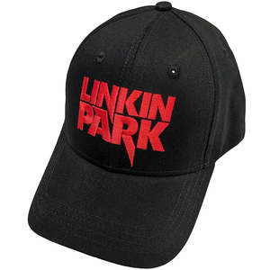 Headwear: Linkin Park -  Red Logo - Black Snapback Cap