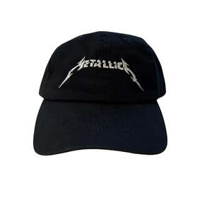 Headwear: Metallica Hat - LOGO CAP - Washed Black