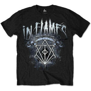 In Flames T Shirts: In Flames - Battle Crest - Black T-Shirt