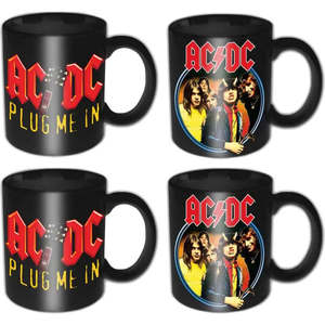 Gifts Accessories: AC/DC - Plug Me In - Mini Mug Set (Espresso Shot Mug) (FINAL RUN)