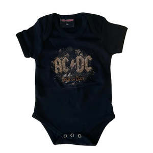 Baby Onesies: AC/DC - Rock Or Bust - Baby Black Onesie (FINAL RUN)