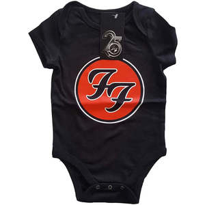 Foo Fighters - Classic Logo - Baby Black Onesie (FINAL RUN)