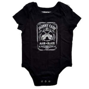 Johnny Cash: Johnny Cash - Man In Black - Baby Black Onesie